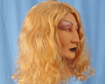 Máscara femenina Anna Máscara femenina de látex de espuma Máscaras de Halloween para cosplay Fabricadas en Estados Unidos