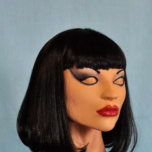 Female mask Cindy Female  Foam Latex Mask Cosplay Halloween Masks Made in America