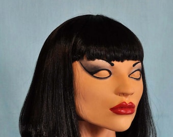 Female mask Cindy Female  Foam Latex Mask Cosplay Halloween Masks Made in America