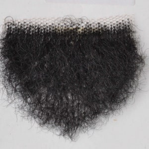 Human Hair Very Small Black Merkin Female Pubic Toupee the ultimate fantasy