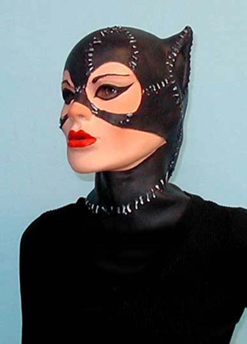 Meow Catwoman Foam Latex Mask Cosplay Halloween Masks Made in Etsy Canada