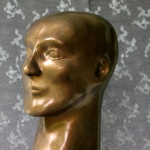 Fetish Hood Gold mask Golden Idol Gold Metallic Foam Latex Hood! Fetish cosplay Made in America