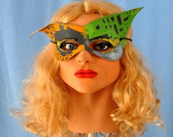 Jester Mardi Gras Carnival Mask Foam Latex Mask cosplay Made in America