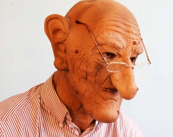 Old man mask Latex Mask Oldman masks Cosplay Halloween Masks Made in America