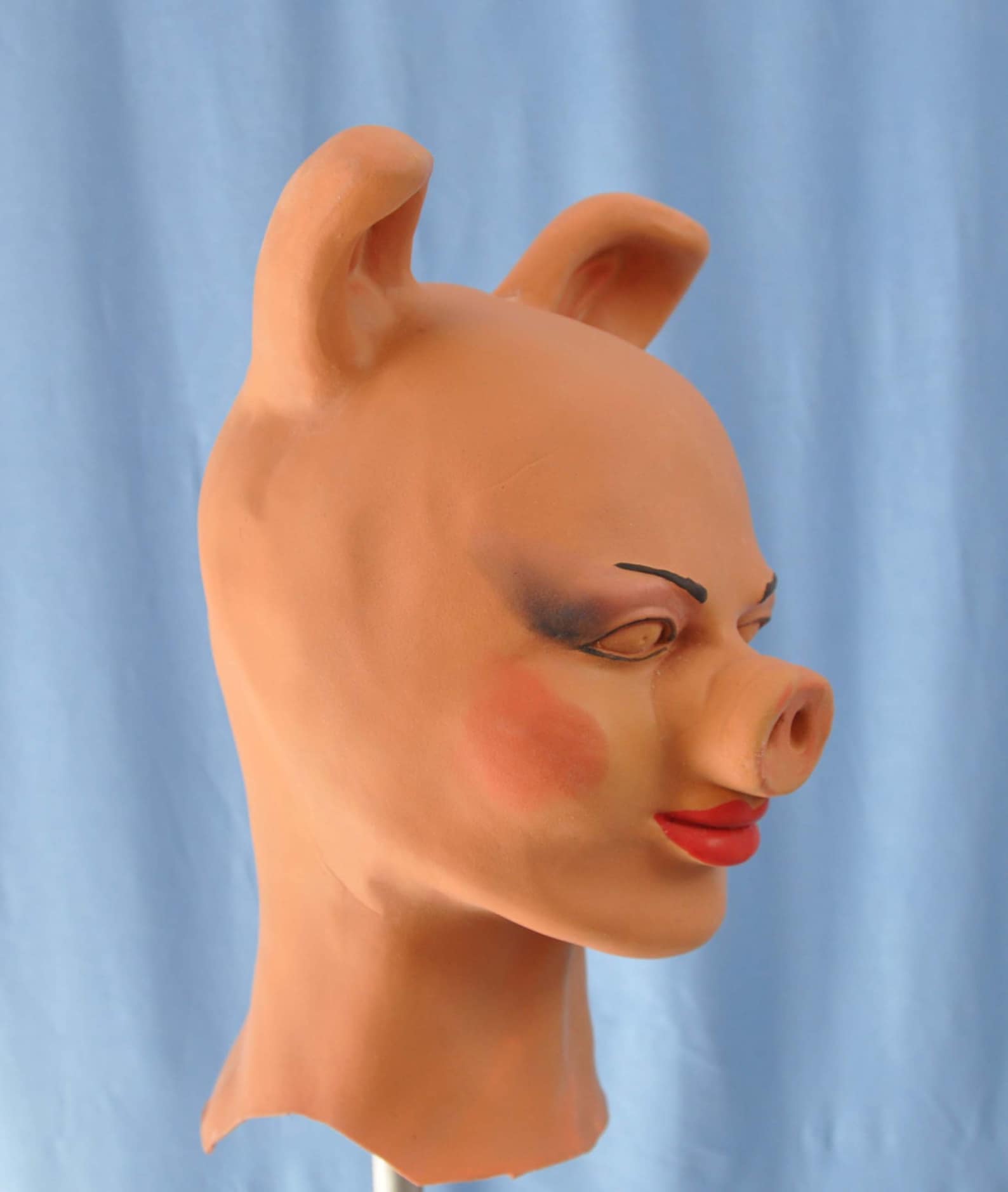 Piggy Sue Foam Latex Mask Cosplay Halloween Masks Female Pig Etsy Finland