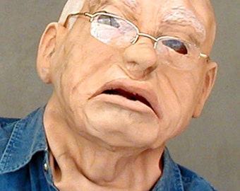 Máscara de anciano abuelo Sid Máscara de látex de espuma Cosplay Máscaras de Halloween Fabricadas en Estados Unidos