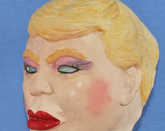 Trump Cross-dressing Transgender Trump Foam Latex Mask Cosplay Halloween Masks