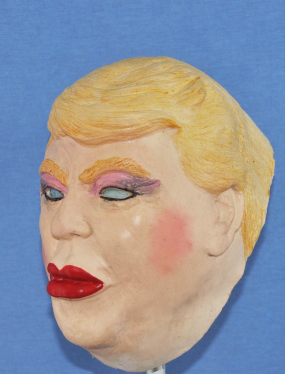Cross Dressing Transgender Trump Foam Latex Mask Cosplay Etsy