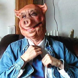 Pig Mask Foam Latex Cosplay Halloween Masks Made in America Pigguy mask