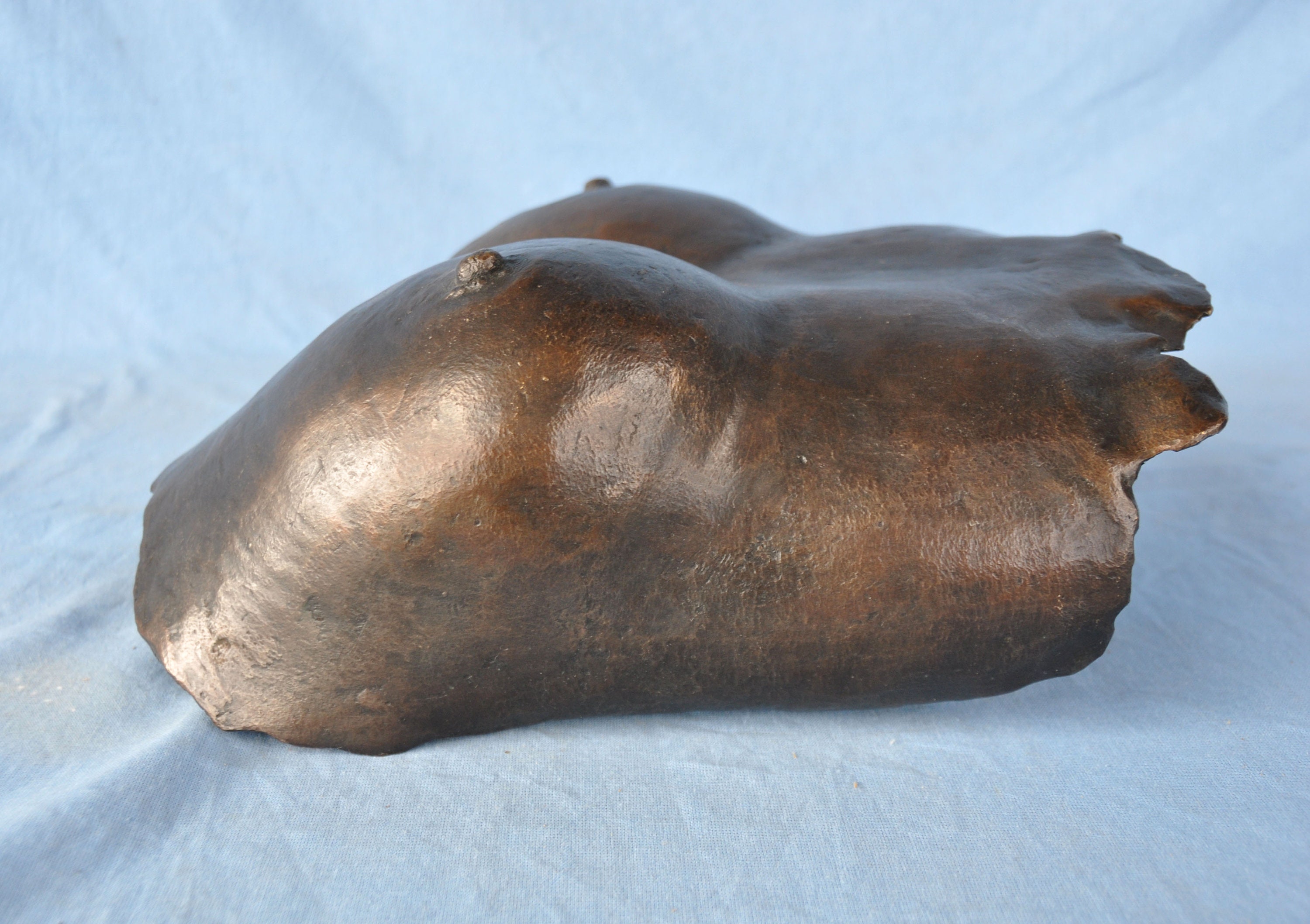 Bronze Breastplate Sculpture Female Breast Torso Sculpture Etsy