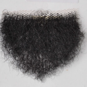 Merkin Pubic Toupee Pubic Wig human hair very small in Four Colors, High Hair Density - 7g, .25oz,.