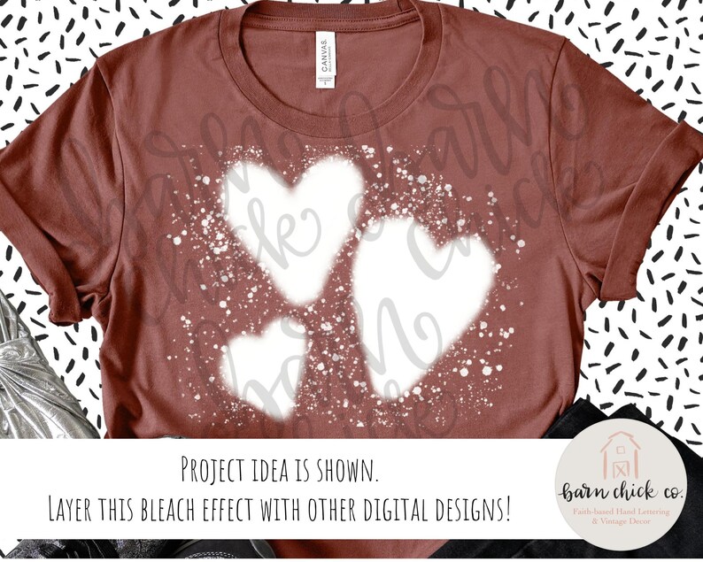 Download Bleach Mockup effects Bundle PNG Valentines Day Hearts ...