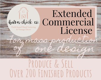 Extended Commercial License - One Design, Unlimited Products