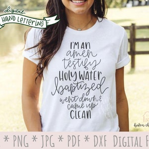Hand Lettered Christian SVG | Hey Girl by Anne Wilson | Designed in America | faith sublimation PNG design for shirts church women baptism
