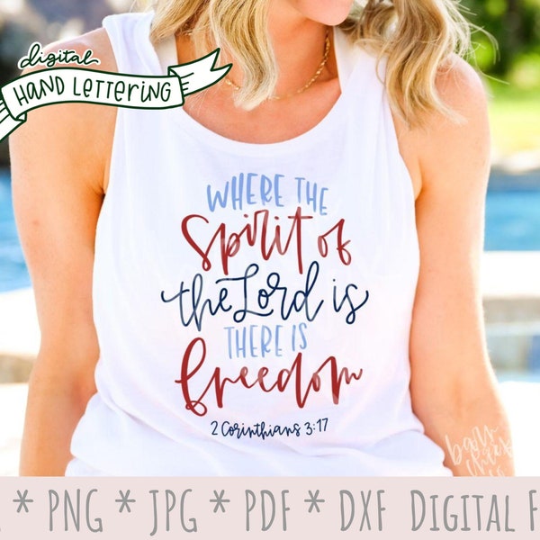Patriotic Christian SVG | 4th of July Faith, Freedom (Digital Download)