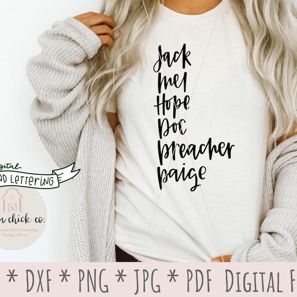 Virgin River SVG or PNG | Hand Lettered Jack and Mel Sublimation shirt design | Instant download cut files