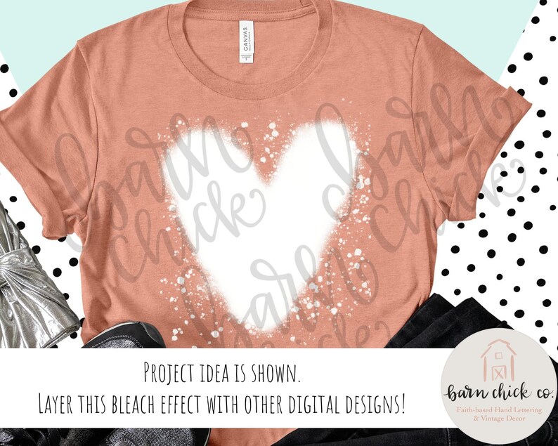 Download Bleach Mockup effects Bundle PNG Valentines Day Hearts ...