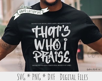 Graffiti Style Christian SVG: Hand Lettered Praise Design (Digital Download)