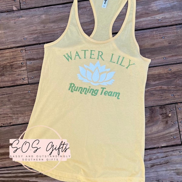 Water Lily Running Team ~ RunDisney ~ Running Tank ~ Princess and the Frog