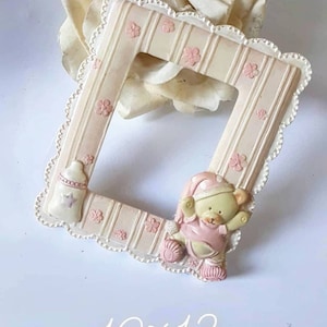 baby frame silicone mold  resin concrete