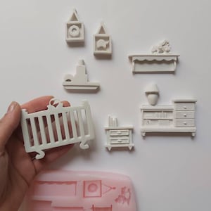 Home doll house decor silicone mold