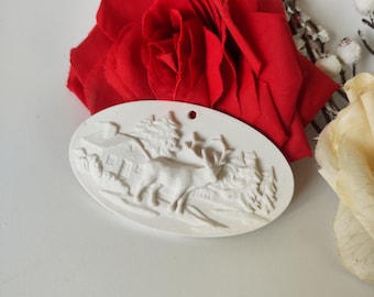 Silicone mold christmas landscape