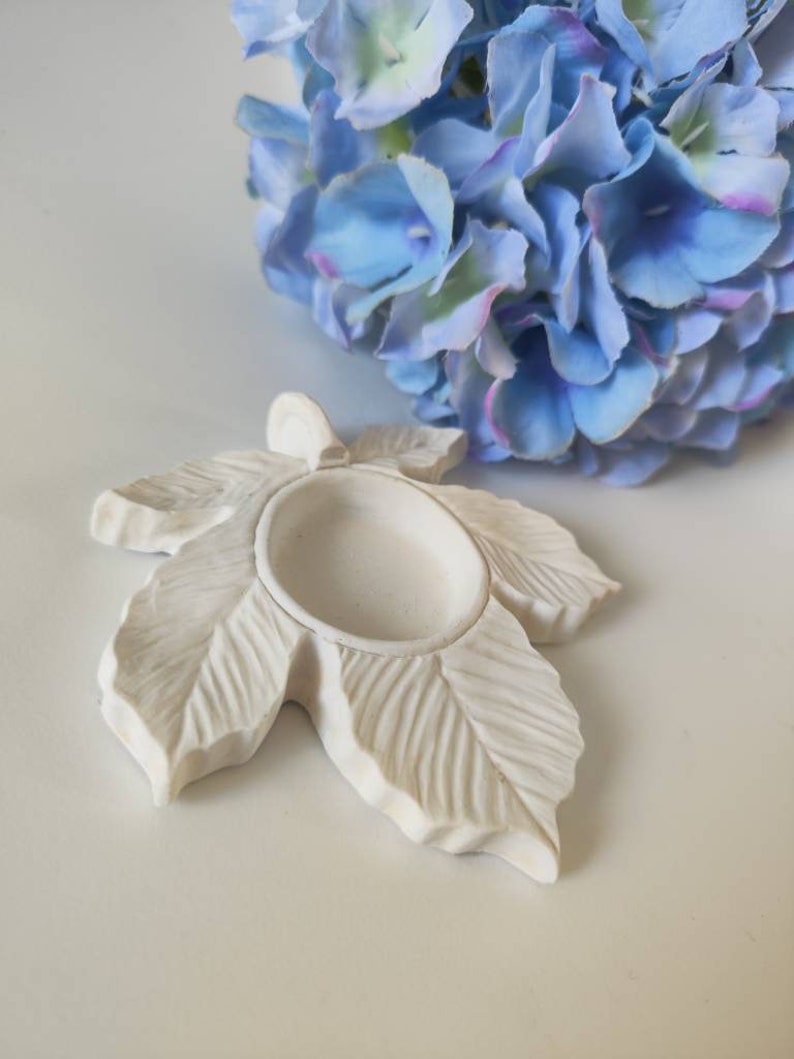 Leaf candle holder silicone mold image 2