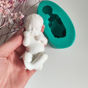 Molde de silicona para bebé, molde para bebé, molde para recién nacido, molde de fimo, molde de yeso