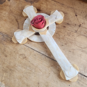 Hand carved Rosicrucian Cross