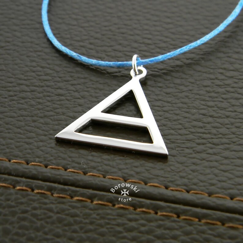 Triada Triad Pendant Air symbol pendant Necklace stainless Etsy