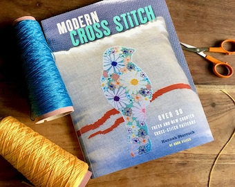 Modern Cross Stitch pattern book - over 30 fresh contemporary cross stitch patterns - by Hannah Sturrock