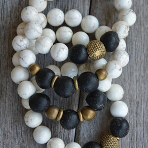 African Trade Bead Bracelets (Black)