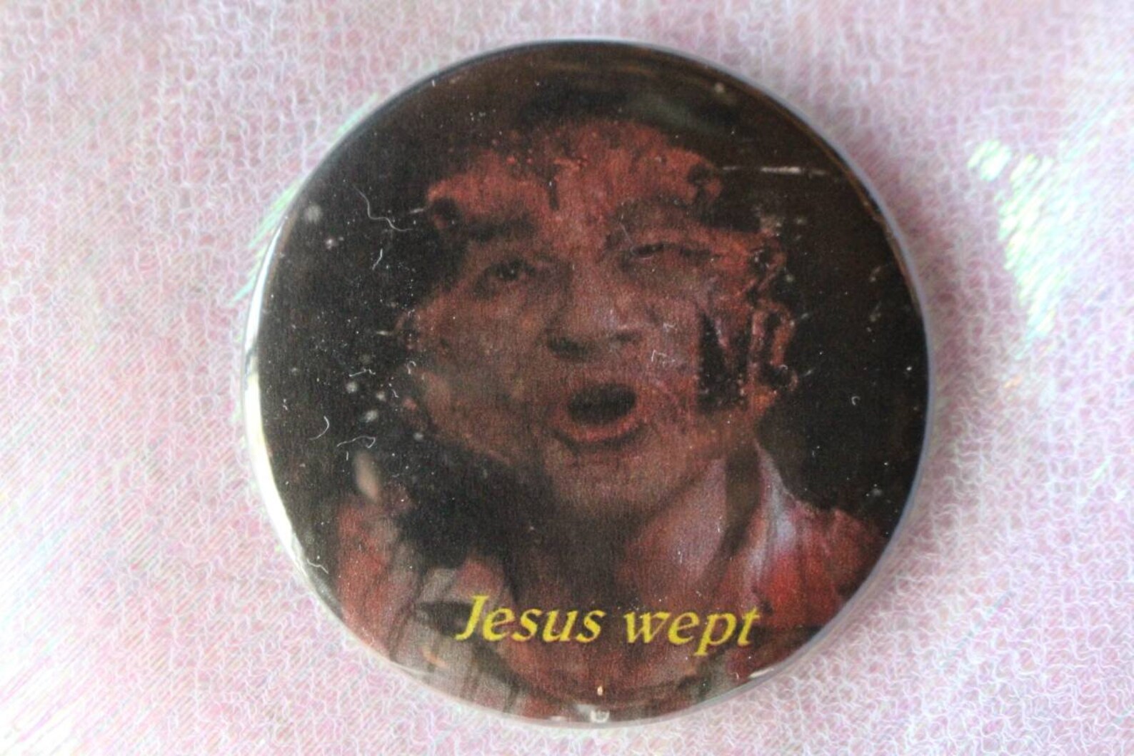 Hellraiser Jesus Wept Horror 2.25 Pin Back Button Etsy