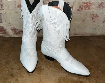 white laredo boots