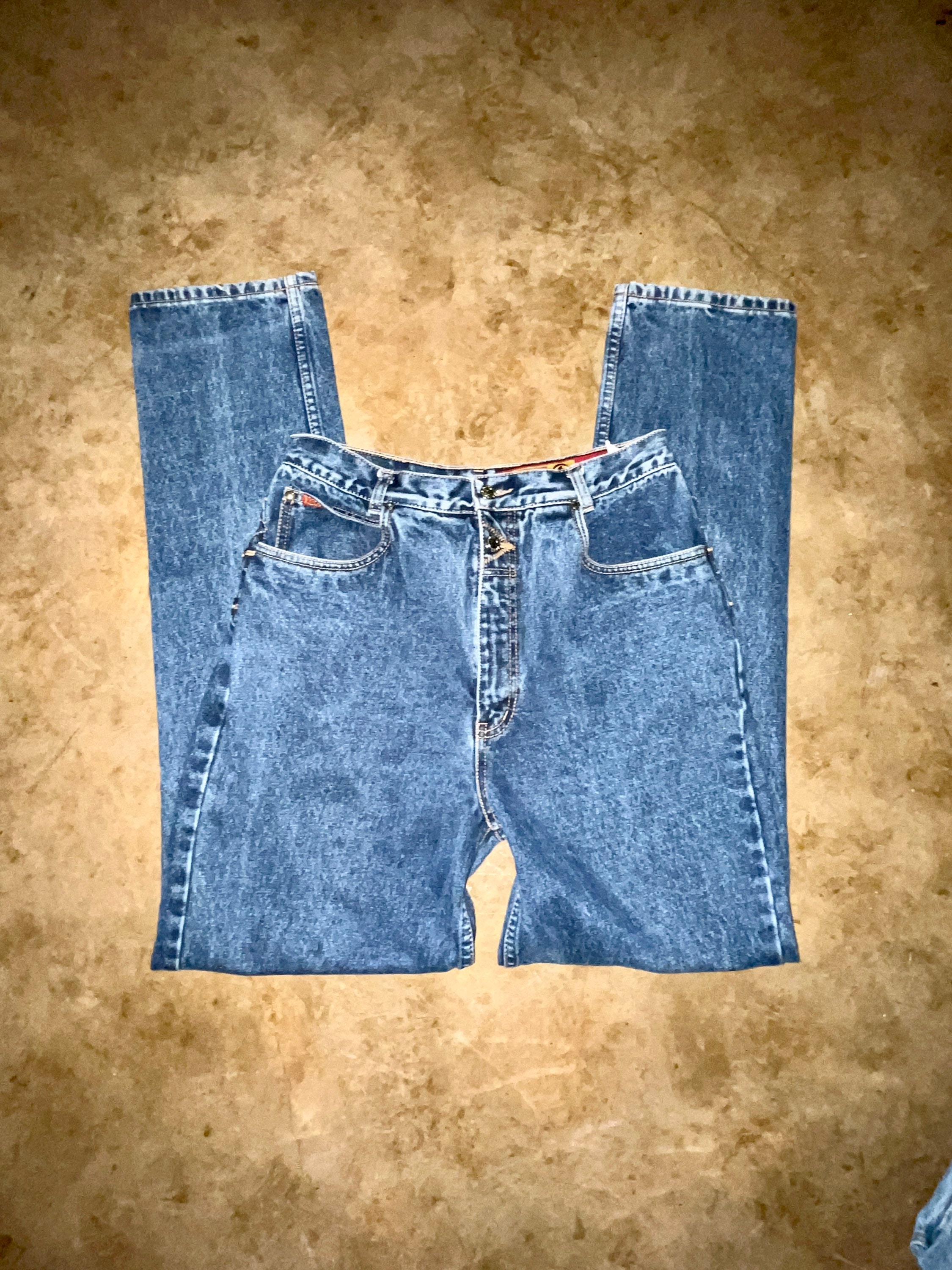 Lawman Womens Vintage High Waisted Blue 