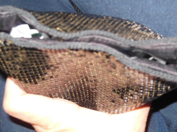 Whiting and Davis Mesh black, evening bag, small,… - image 3