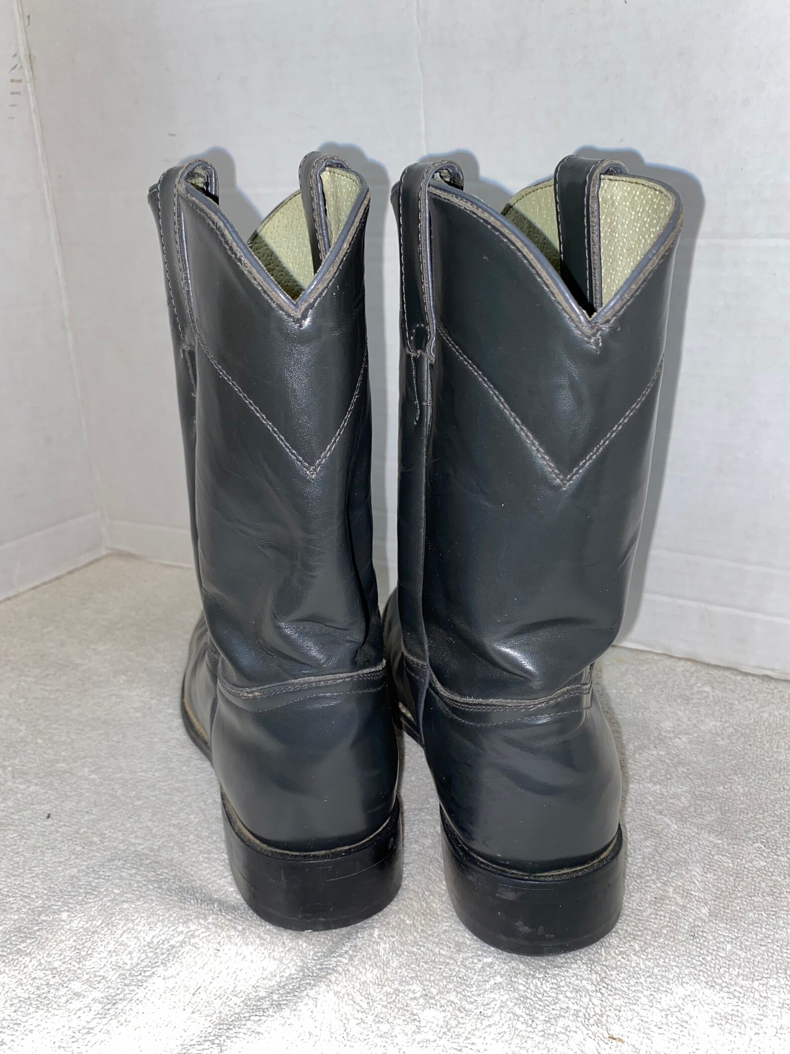 grey roper boots