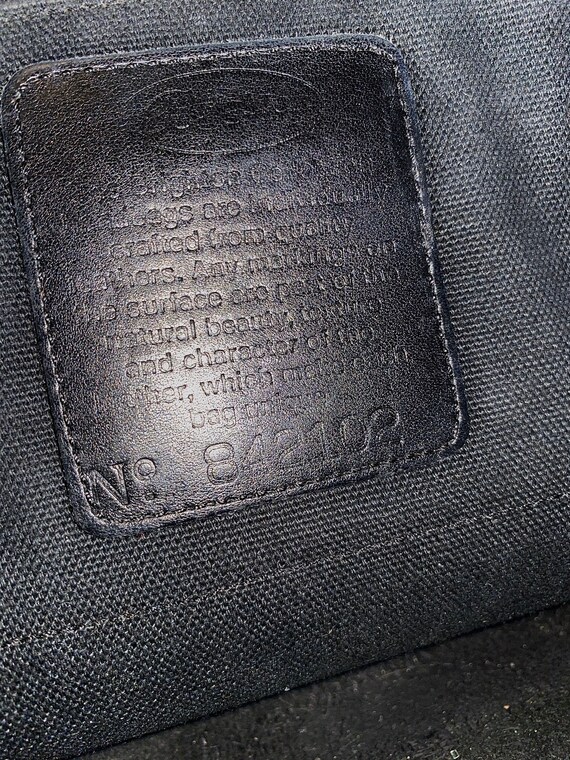 Brighton, black leather and brown Lizard embossed… - image 6