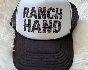 Ranch-Hand-Trucker-Cap – Western-Ranch-Cap – Snapback-Cap für Viehzüchter