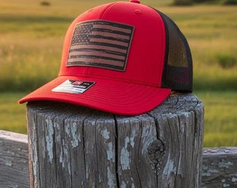 Czapka z naszywką z flagą USA – patriotyczna męska czapka z okazji Dnia Niepodległości i Dnia Pamięci
