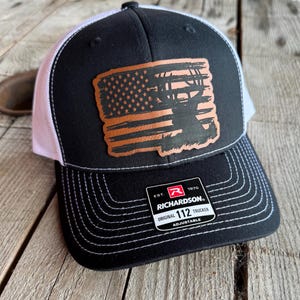 Casquette trucker USA Flag Deer Hunter - Casquette réglable pour les amateurs de plein air