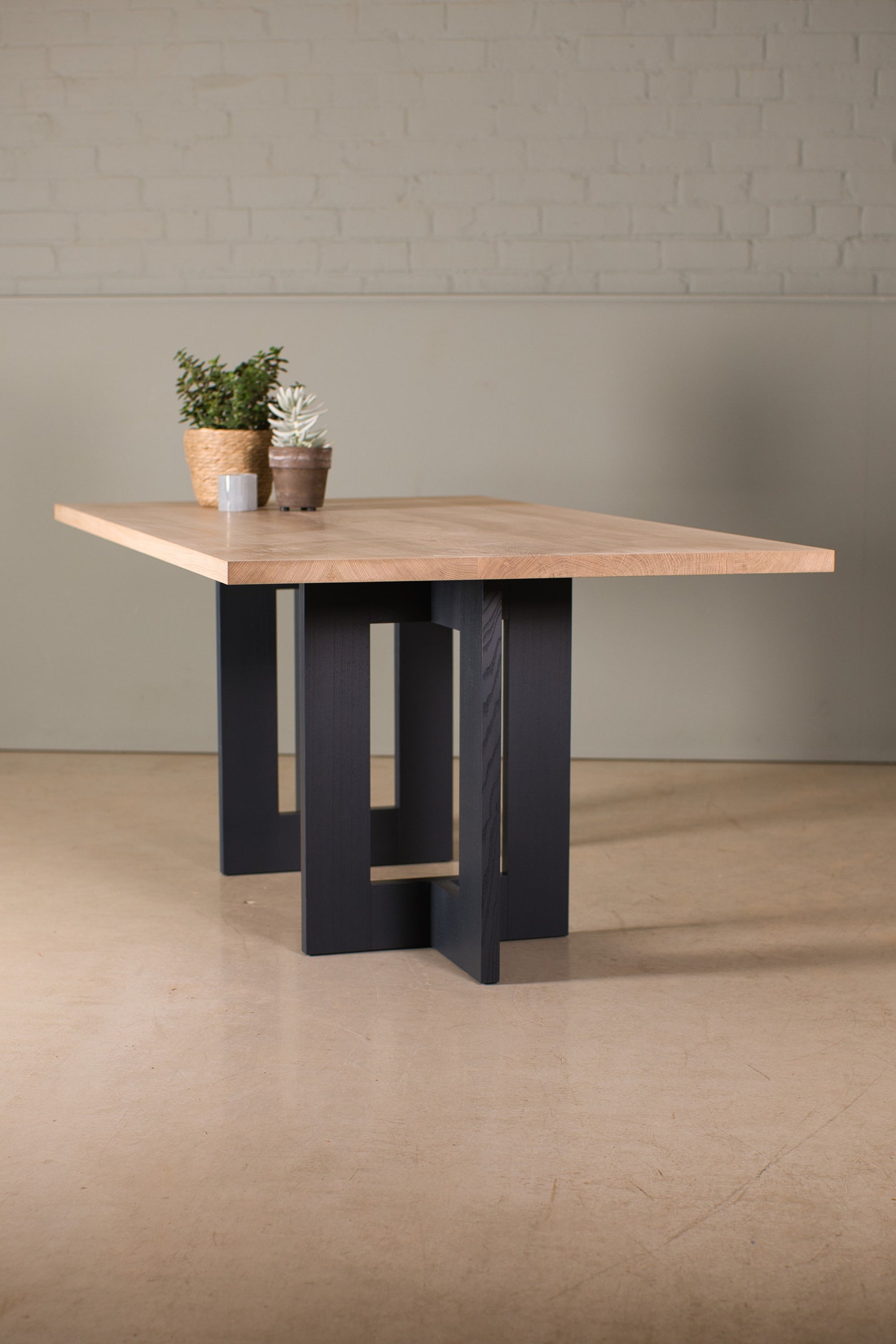 Solid Oak Dining Table | Solid Oak Table | Orla | KODA - Etsy