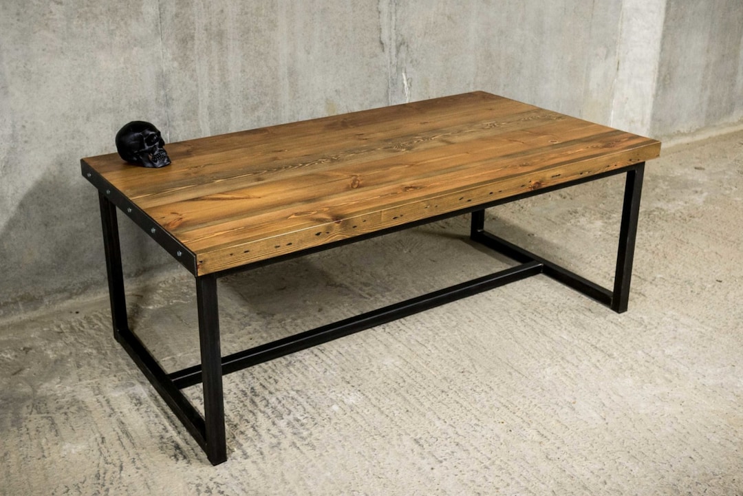 Industrial Dining Table Reclaimed Wood Dining Table KODA Etsy
