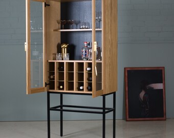 Drinks Cabinet Oak Drinks Cabinet Display Cabinet Glass Cabinet KODA