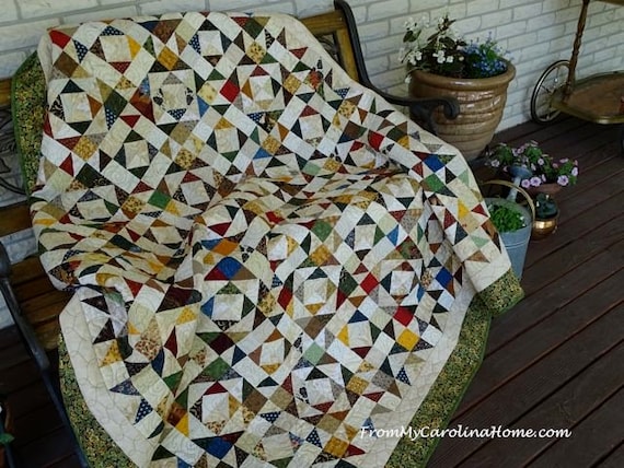 Scrap Dance Waltz Digital Quilt Pattern