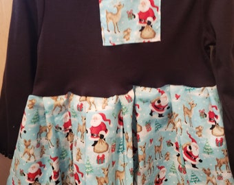 Santa twirl long sleeve dress Size 3