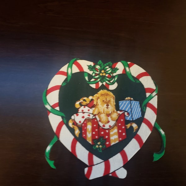 Candy cane animal Christmas iron on on #2