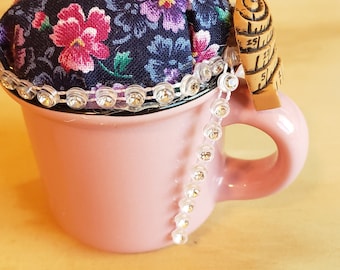 Miniature cup pin cushion
