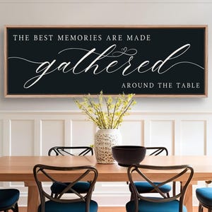The Best Memories Are Made Gathered Around The Table Sign Dining Room Wall Decor Modern Farmhouse Home Decor Gather Print Gathering Place