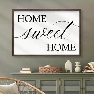 Home Sweet Home Sign: Modern Farmhouse Wall Decor
